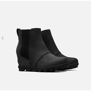 Sorel Joan of Arctic Wedge Chelsea Boot womens size 7 black